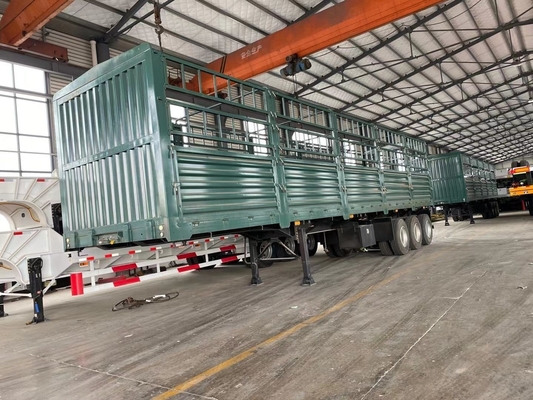 6X4 Fence Semi-Trailer con 1820mm Tread and Jost 2.0 o 3.5 Inch King Pin