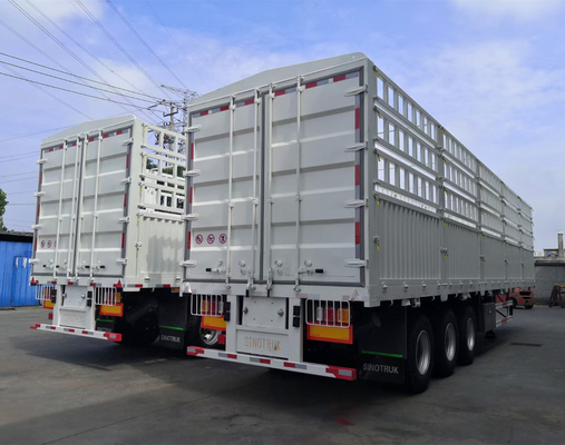 3 assi 4 assi Fence Cargo Trailer con sistemi di sospensione di tipo cross arm