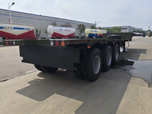 Sinotruk 3 assi Fuwa 13t 60 tonnellate Lowbed Tailer con Q345b Acciaio al carbonio trave principale