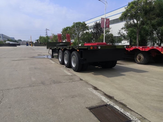 Sinotruk 3 assi Fuwa 13t 60 tonnellate Lowbed Tailer con Q345b Acciaio al carbonio trave principale