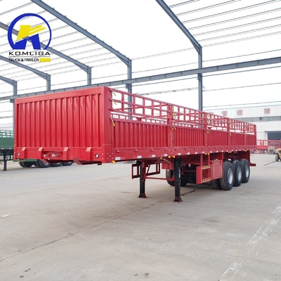 Semi-remorco per autocarri a recinzione con base ruota da 7000-8000 mm e sospensione meccanica