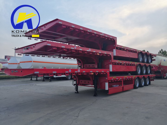 2/3/4/5 Assi Pesante Colletto di gallina Camion a letto basso Semirimorchio con battistrada 1820mm Acciaio