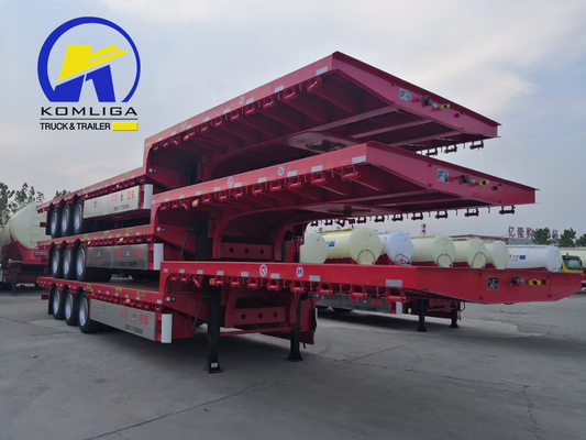 40 - 60 tonnellate 2 - 3 assi camion escavatore semi lowboy basso letto semi rimorchio per il trasporto
