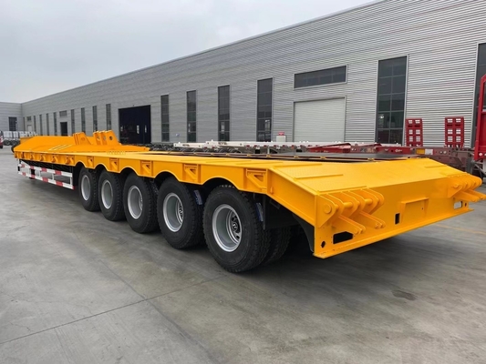 LED Light Heavy Duty Tri-Axles Lowbed Semi-Trailer con efficienza di scala di rampa