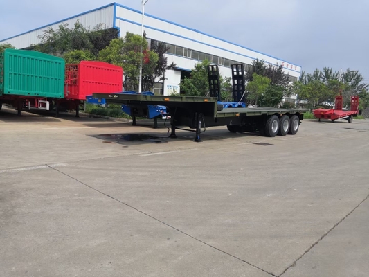 LED Light Heavy Duty Tri-Axles Lowbed Semi-Trailer con efficienza di scala di rampa