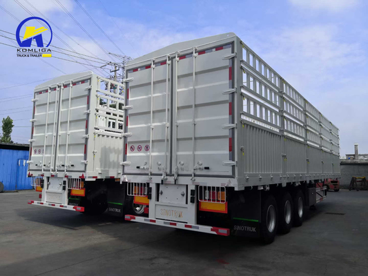 Sospensione meccanica 3 assi 40FT Container Parete laterale semirotter per entro le vostre esigenze
