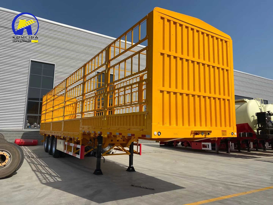 3 assi 40FT Container Side Wall Semi-Retrailer Truck con traccia principale Q345b Acciaio al meglio