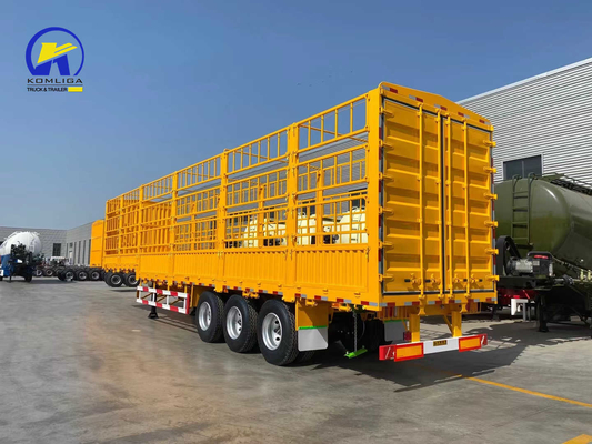 3 assi 40FT Container Side Wall Semi-Retrailer Truck con traccia principale Q345b Acciaio al meglio