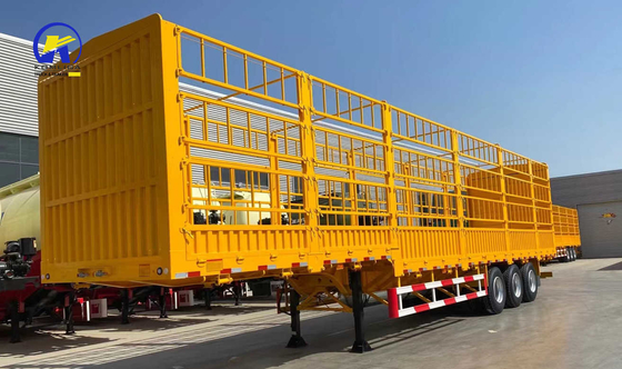 3 assi 40FT Container Side Wall Semi-Retrailer Truck con traccia principale Q345b Acciaio al meglio