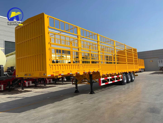 3 assi 40FT Container Side Wall Semi-Retrailer Truck con traccia principale Q345b Acciaio al meglio