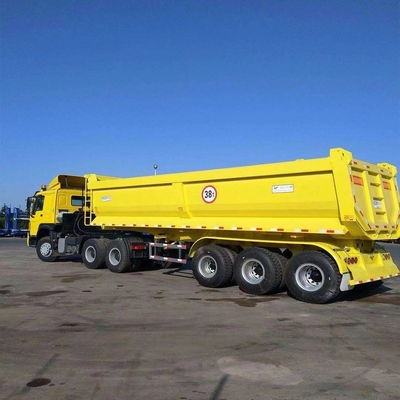 60 tonnellate di 70 tonnellate di rimorchio posteriore per scarico 3 assi 4 assi per applicazioni versatili