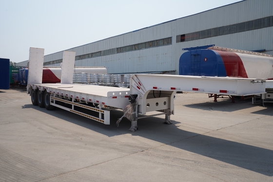 Macchine a letto basso Trasporto Container a letto piatto 3 assi 4 assi camion a letto basso
