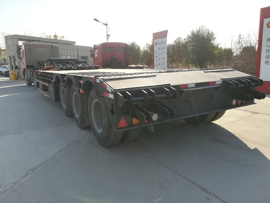 3 assi 50 tonnellate 60 tonnellate Container Tractor Lowbed Trailer con materiali