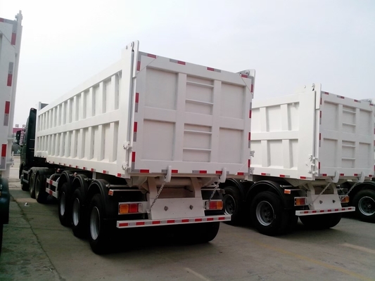 10000x2500x3800mm Pesante 3 vie 50 60 70 tonnellate Agricoltura RC Dump Trailer Grapple