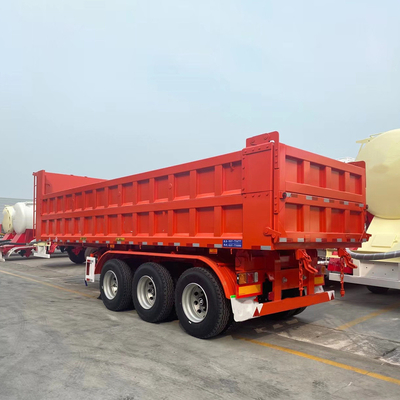 U-Shaped 35 40 metri cubi di tipping Dump Truck trailer con 3-6 assi e Jost King Pin