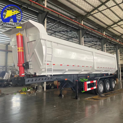 60 carico utile 3 assi 35 Cbm 40m3 45m3 rimorchio a ribaltamento idraulico