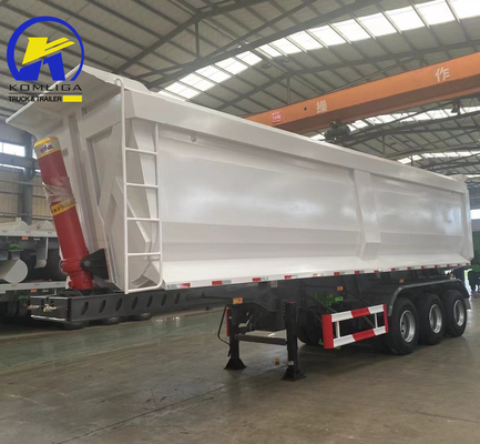 60 carico utile 3 assi 35 Cbm 40m3 45m3 rimorchio a ribaltamento idraulico