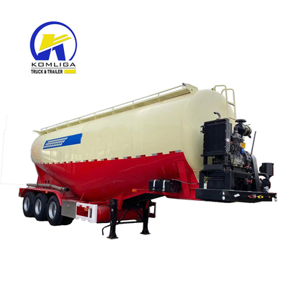 V-Shaped Dry Bulk Cement Trailer 3 Axle 45 metri cubi Trailer di Fuwa / BPW Axle