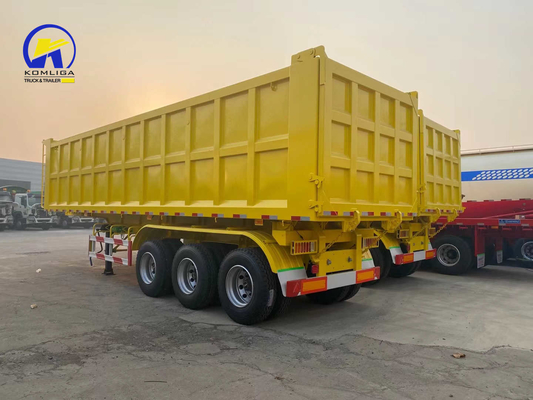 3 assi 4 assi Dump Trailer Truck Tipper Trailer con 9.00-22.5/8.00-20/8.5-20China Rim