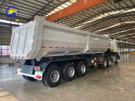 3 assi 4 assi Dump Trailer Truck Tipper Trailer con 9.00-22.5/8.00-20/8.5-20China Rim