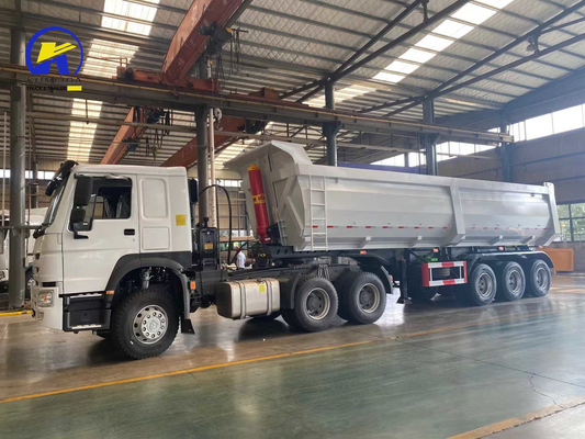 3 assi 4 assi Dump Trailer Truck Tipper Trailer con 9.00-22.5/8.00-20/8.5-20China Rim