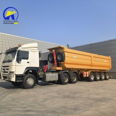 Semi-remolchi da 50 t con base ruota 7000-8000 mm e certificazione GCC