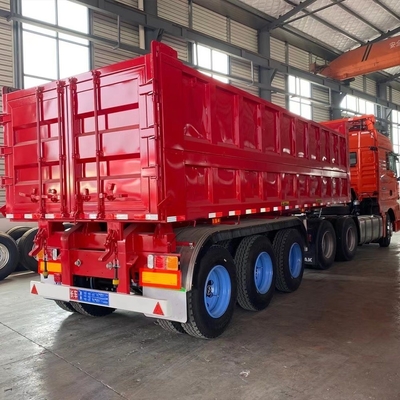 U Shape Heavy Duty End Side Rear Dump Trailer con 3-6 assi e Hyva Hydraulic System