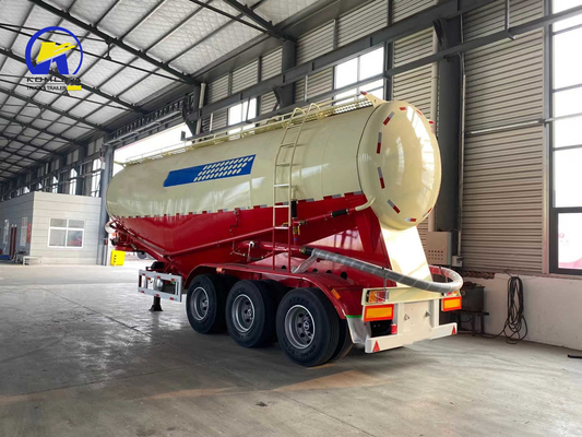 7000-8000 mm Base delle ruote V forma 3 assi rimorchio di cemento secco per il trasporto di cemento