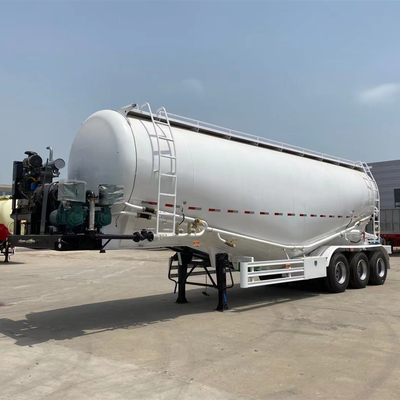 30 35 40 45 metri cubi 3 assi rimorchio di cemento a forma di V con compressore d'aria da 12 m3/minuto