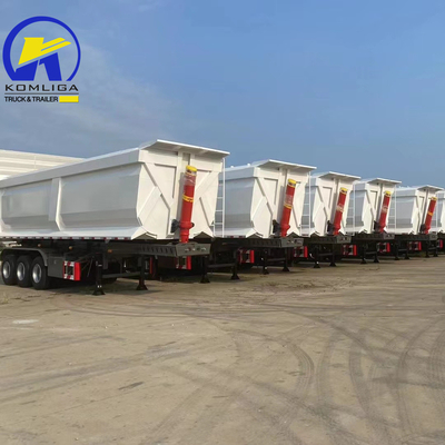 Set completo di Hyva Hydraulic Lifting C Sinotruk 3/4 Axle Dump Trailer per il trasporto di merci