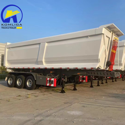 Set completo di Hyva Hydraulic Lifting C Sinotruk 3/4 Axle Dump Trailer per il trasporto di merci