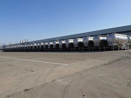 2 pezzi ABS opzionale 3 assi Cementino a sfuso Cisterna semirimorchio con porta pneumatici di ricambio