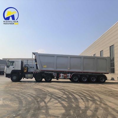 4 assi a forma di U cilindro idraulico Dump semirimorchio con Jost 2.0 o 3,5 pollici King Pin