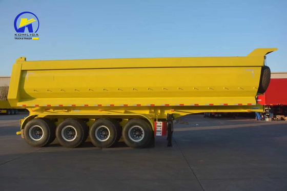 4 assi a forma di U cilindro idraulico Dump semirimorchio con Jost 2.0 o 3,5 pollici King Pin