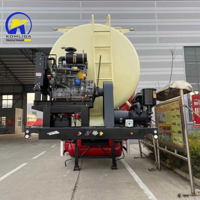 3 assi 45cbm 45000 litri Serbatoio di cemento in polvere a sfuso Camione Semirelletto ad alta capacità