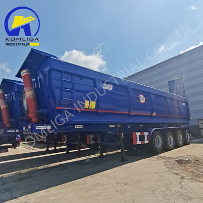 Jost 2.0 o 3.5 Inch King Pin 3 Asse 35cbm Dump Truck idraulico Tipping Semi-Trailer