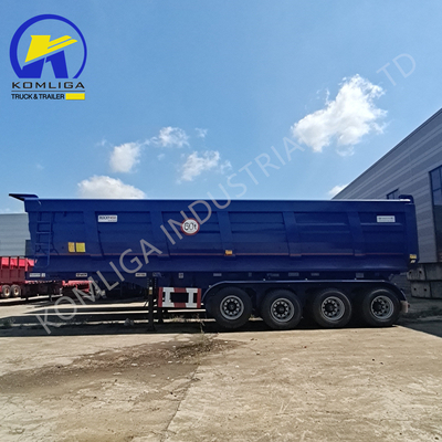 Jost 2.0 o 3.5 Inch King Pin 3 Asse 35cbm Dump Truck idraulico Tipping Semi-Trailer