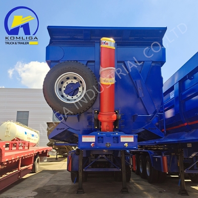 Jost 2.0 o 3.5 Inch King Pin 3 Asse 35cbm Dump Truck idraulico Tipping Semi-Trailer