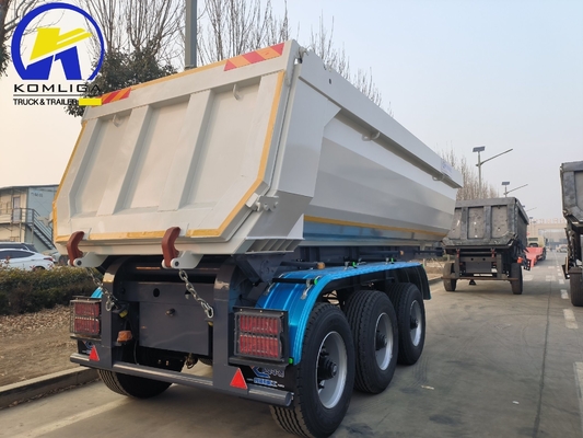 3 assi rimorchio per scarico rimorchio per ribaltamento rimorchio per scarico semirimorchio per materiali da costruzione