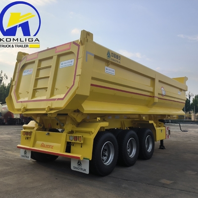 Sinotruk 3 assi in forma U 70 tonnellate rimorchio di scarico rimorchio semirimorchio Wabco sistema di frenatura