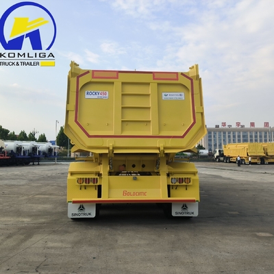 Sinotruk 3 assi in forma U 70 tonnellate rimorchio di scarico rimorchio semirimorchio Wabco sistema di frenatura