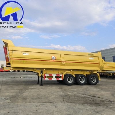Sinotruk 3 assi in forma U 70 tonnellate rimorchio di scarico rimorchio semirimorchio Wabco sistema di frenatura